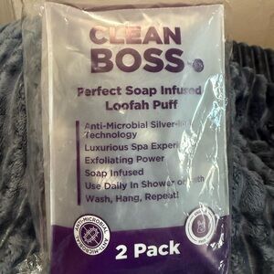 Ckeanboss Soap-Infused Loofah Puff - 2 Pack